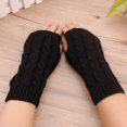 thumbnail image 1 of Harpily Women's Winter Knitted Stretch Keep Warm Riding Gloves with Mobile Phone, 1 of 4