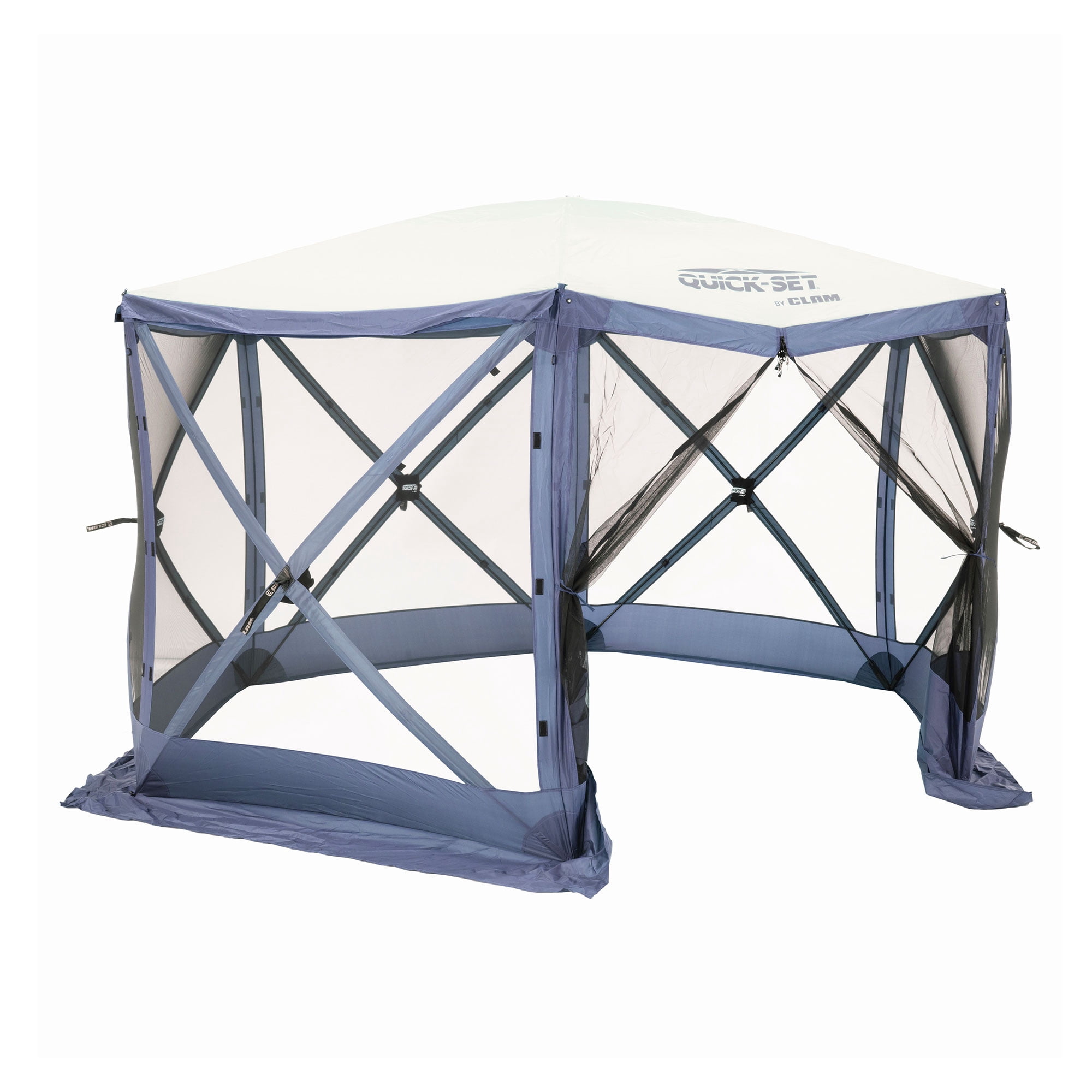 CLAM Quick-Set Escape Abri Extérieur Portatif 11,5 x 11,5 Pi, Bleu