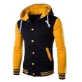 thumbnail image 1 of Baseball Jacket Men Mens Fashion Casual Jacket Outdoor Single-breasted Jacket Tooling Baseball Uniform Jacket, 1 of 3