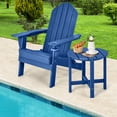 thumbnail image 2 of Costway Table d'Appoint Adirondack de Patio 18 Pouces Résistant aux Intempéries en HDPE pour Jardin Bleu Marine, 2 of 10