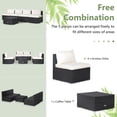 thumbnail image 4 of Patiojoy 5 Piece Patio Furniture Set Outdoor Rattan Sofa Set w/ Seat & Back Cushions Convenient Square Coffee Table, 4 of 9