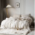 thumbnail image 2 of Zhuge Bed Sheets Set, Bedding Sheets Pillowcases Kit, Twin Bed Set, Hotel Bedding, Home Decor(White), 2 of 5