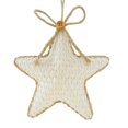 thumbnail image 1 of Holiday Time Ornement Étoile En Tissu / Jute, 1 of 4