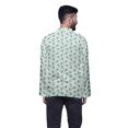 thumbnail image 4 of Atasi Kurta Décontractée Imprimée à Col Chinois Chemise Ethnique Kurta Courte pour Homme Tunique, 4 of 5