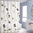 thumbnail image 2 of Sentmoon Shower Curtain with Liner Bathroom Thickened Shower Curtain Waterproof Shower Curtain Rod Suit Waterproof Cloth Punch-free Bathroom Partition Curtain for Bathroom and Shower, 2 of 7