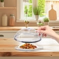 thumbnail image 5 of Microwave Plate Cover Transparent Cover An Ti Splatter Lid With Steam Vents Holes And Handle Microwave Cover For Food Microwave Oven Heating Cover Oil Proof Cover Including Base, 5 of 5