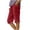 Red, variant on Lovzfmll Women's Linen Bermuda Shorts, Wide Leg Casual Pants with Side Slit & Button Front, Summer Shorts Black, 2XL