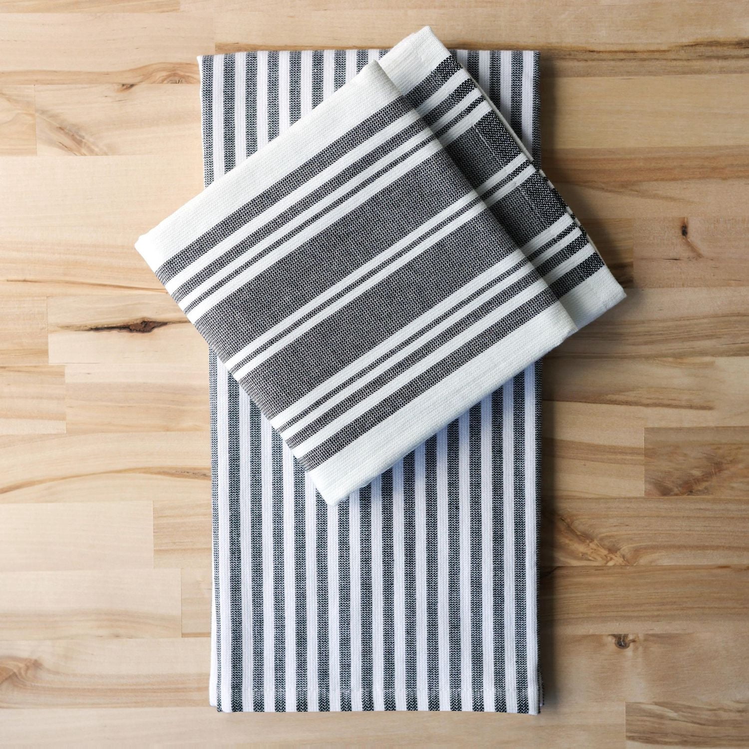 Better Homes & Gardens 2pk Kitchen Towel, Flat Woven, Black