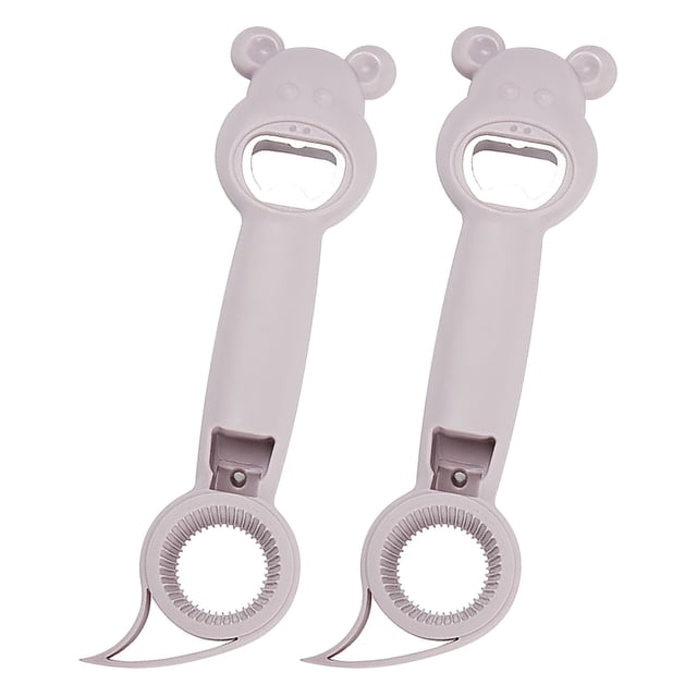 LSLJS Ouvre-Couvercle Manuel 4 en 1 Multifonction Accessoires de Cuisine Ouvre-Bouteille de Bière 2 Pcs