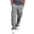 thumbnail image 2 of RKSTN Cargo Pantalon pour Hommes à Multiples Poches, Réfléchissant, Jambe Droite, Salopette de Sport Décontractée, Pantalon Léger à Cordon de Serrage pour la Randonnée en Plein Air, 2 of 6