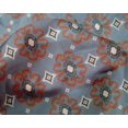 thumbnail image 4 of oneOone Silk Tabby Fabric Diamond & Swirl Ikat Printed Craft Fabric BTY 42 Inch Wide, 4 of 4