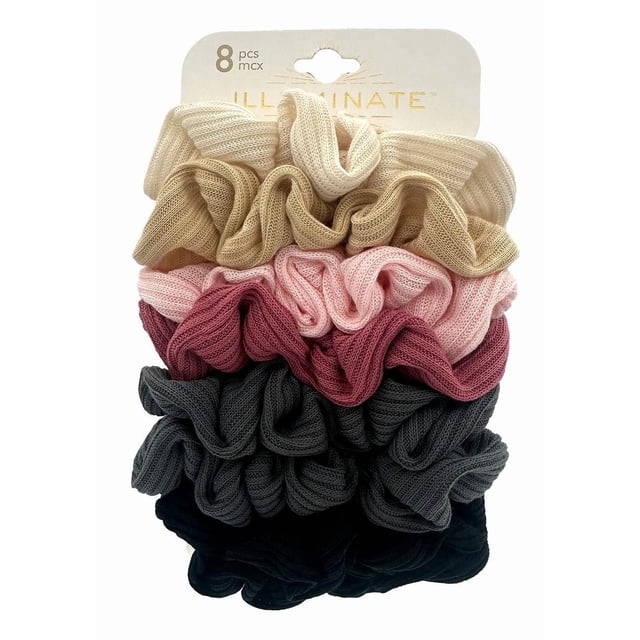 Illuminate waffle scrunchies