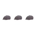 thumbnail image 1 of QualitChoice Man Flat Cap Portable Reusable Adjustable Breathable Gentleman Hat Berets Light Grey 3Set, 1 of 6