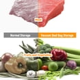 thumbnail image 3 of Amdohai 100 PCS Vacuum Sealer Bags Vacuum Sealer Storage Bags Dry & Moist Food Saver Accessories Pre-cut Bag, Single Embossed Surface (6.7 x 9.8in), 3 of 8