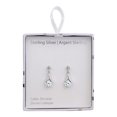 thumbnail image 2 of Luxury Designs Sterling Silver Cubic Zirconia dangle earrings, 2 of 2