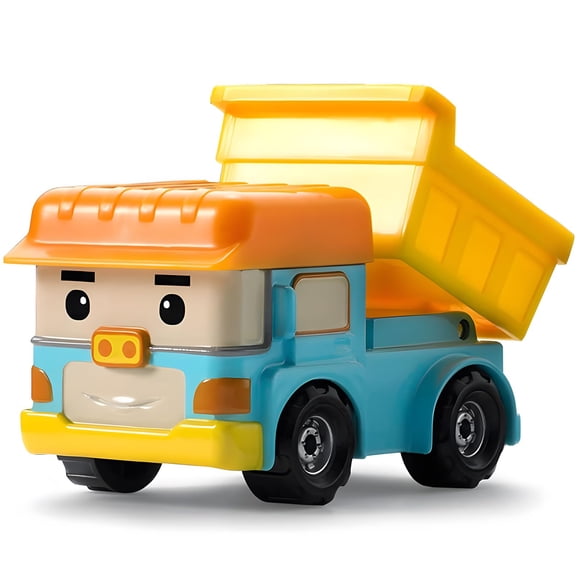 Robocar Poli Dump DIE-CAST Metal Toy Cars Dump Truck Toys Construction Vehicle Truck Toy Party Birthday Gifts for Toddlers Age 1-5 Boys Girls