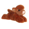 thumbnail image 1 of Aurora Peluches Mini Flopsie-Highland Cow Calf 8 Pouces, 1 of 2