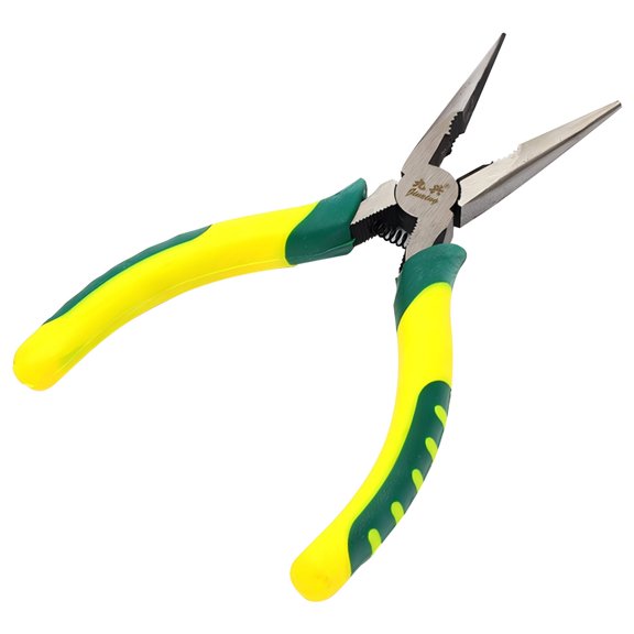 BINGLI 6-Inch Premium Needle-Nose Pliers, High-Carbon Steel Precision Long Nose Pliers with Wire Cutter, Anti-Slip Soft Grip, Paper Clamp Design for Home, Jewelry, Crafts, Fishing, Narrow Spaces