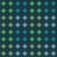 thumbnail image 1 of Ahgly Tapis d'Intérieur Lavable en Machine Carré Transitionnel Vert Cyan Foncé, 6 Pieds Carré, 1 of 7