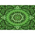 thumbnail image 1 of Ahgly Company Machine Washable Indoor Rectangle Transitional Deep Emerald Green Area Rugs, 8' x 12', 1 of 7