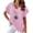 Pink#womens linen gauze shirts, variant on lcziwo Sales Today Clearance Clothing Women Linen Tops,Womens Short Sleeve Cotton Linen Shirts Causal V-Neck Batwing Oversized T-Shirt Solid Color/Dandelion/Sunflower Print Loose Summer Tops White,M