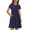 Navy, variant on Little Girl Dresses Short Sleeve Tiered Swing A-Line Sun Dresses Fancy Dress Navy Dress Girls Birthday Dresses for Girls