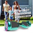 thumbnail image 4 of Hoverboard Bluetooth pour Enfants, Trottinette Auto-Équilibrée Couleur Araignée et Couleur Chrome avec Haut-Parleur Sans Fil Intégré et Roues Lumineuses, 4 of 5