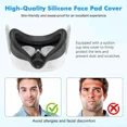 thumbnail image 4 of Silicone Cover Set Compatible with Oculus/Meta Quest 3S, VR Accessories for Meta Quest 3S, Protective Cover Set Includes Controller Grip Cover, Face Cover, VR Shell Cover, 4 of 7