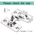 thumbnail image 2 of ORUYROP 90 Degree Locking Privacy Lock Sliding barn Door Latch Right Angle Door Clasp cam Lock, 2 of 6