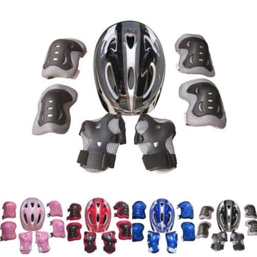 7Pcs Childrens Kids Skate Cycling Bike Safety Helmet Knee Elbow Pad Set Cycling