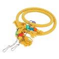 thumbnail image 2 of Climbing Toy, Bird Hanging Perches Swings Toy, Non- Cage Accessory For Parrotlet Budgie Cockateil Cockatoo Pet  Yellow, 2 of 8