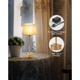 thumbnail image 4 of UMEXUS Petite Lampe Sans Fil Rechargeable, Ensemble de 2 Lampes de Table, Lumières à Intensité Réglable à Piles, Lumière d'Accent Portable pour Table Latérale, 4 of 7