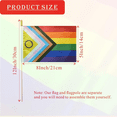 thumbnail image 4 of 100 Pack Intersex Progress Gay Pride Stick Flag Small Mini Rainbow Hand Held LGBTQ Flags,5x8 Inch,100x small Rainbow stick flags,Photo Color, 4 of 6