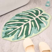 Product Category Carpet Product Title Bath Mat For Bathroom Green Boho Bath Rugs Non Cute Leaves Small Bath Rug Soft Absorbent Washable Carpet For Tub Shower Doormat