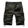 thumbnail image 1 of Leutsin Men's Plus Size Cargo Shorts Multi-Pockets Relaxed Summer Beach Shorts Pants, 1 of 6