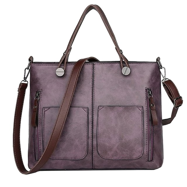 Estbridg Sacs à Main pour Femmes Grand Sac Seau de Créateur pour Dames Sac à Main en Cuir