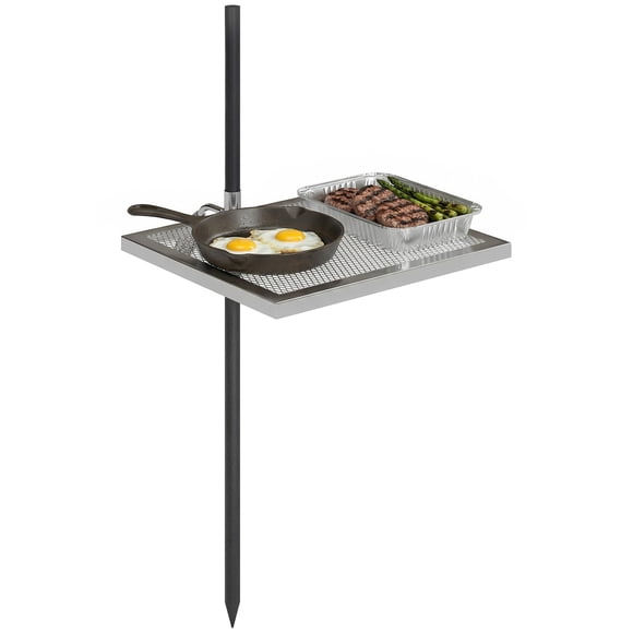 Outsunny Swivel Campfire Grill, 360° Adjustable Campfire Cooking Grate
