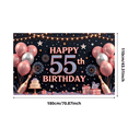 thumbnail image 2 of Decorative Design Birthday Party Banner Celebration Backdrop for Birthday Party Indoor Decoration Photo Shoot, 2 of 5