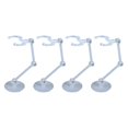 thumbnail image 2 of Milaget 4pcs Action Figure Stand, Transparent de Montage Action Figure Présentoir Support Base Blanc, 2 of 4
