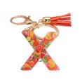 thumbnail image 2 of Key Chain 26 Letters Fruit Pattern Women Compact Long Lasting Key Ring Bag Decoration, 2 of 8