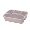 thumbnail image 4 of 1 Pack Bento Lunch Box Reusable 4 Compartment Lunch Containers for Adults,BPA Free Plastic Divided Food Meal Prep Containers,Work and Travel, 4 of 9