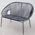 thumbnail image 2 of Acapulco Bench, Black Frame, outdoor bench., 2 of 3