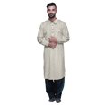 thumbnail image 1 of Atasi Mens Rayon Pathani Kurta Solid Salwar Set Printed Punjabi Kurta For Men, 1 of 5
