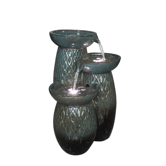 Outdoor Fountain With Led Light