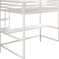 thumbnail image 2 of Novogratz Maxwell Metal Full Loft Bed with Desk & Shelves, 2 of 9