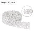 thumbnail image 2 of Unique Bargains Lace Trim Ribbon 10 Yards 1 Inch Cotton Elastic Trim for Craft,Gift Wrappers,Headbands,White Style 11, 2 of 5