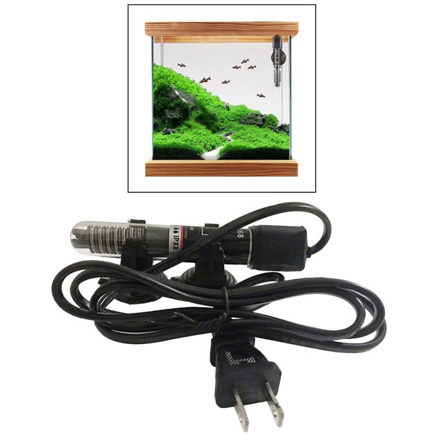thinsony Small Aquarium Heater Submersible Precise w/ Sucker Cup US Plug 25w
