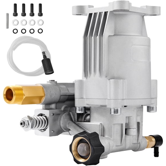 KFFKFF Power Washer Pump, Horizontal 3/4" Shaft, Pressure of 3400 PSI, Flow Rate of 2.5 GPM, Substitute Washer Pumps Kit, Component Washer Pump, Suitable for Honda, Simpson, RYOBI, Briggs & Stratton