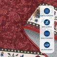 thumbnail image 3 of Garvee 8x10 Modern Bordered Area Rugs Floral Print Rug, Ultra-Soft Low Pile Non Slip Carpet Washable Stain Resistant Rug for Living Room Bedroom Home Office, Red, 3 of 8