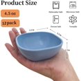 thumbnail image 2 of 12PCS 4.5 OZ Small Dessert Bowls, Small Plastic Bowls,Unbreakable Wheat Straw Dipping Bowls, Mini Prep Bowls for Salsa, Side Dishes, Snacks, Fruit, Desserts, Appetizers, 2 of 7